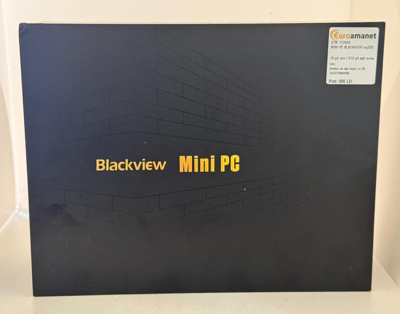 Blackview MP200 Mini PC Alder Lake I5-12450H, Mini Desktop Computer, 16GB RAM 512GB SSD NVMe, Win 11 PRO/WiFI 6/USB 3.2 Type-C