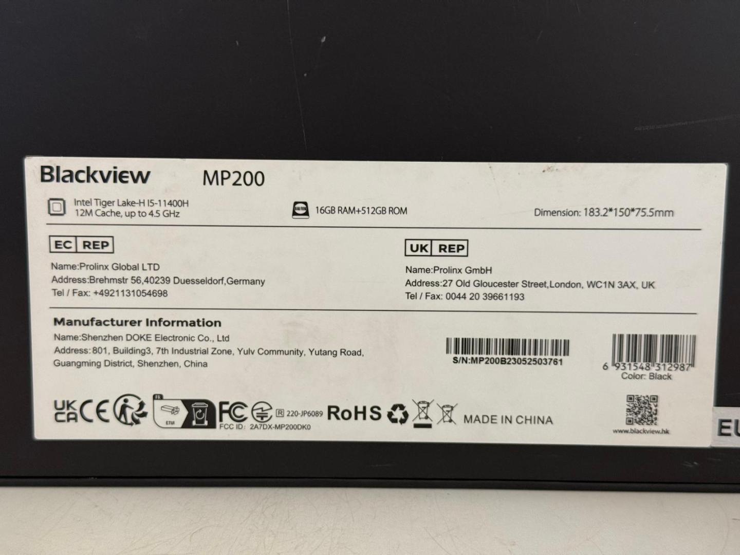 Blackview MP200 Mini PC Alder Lake I5-12450H, Mini Desktop Computer, 16GB RAM 512GB SSD NVMe, Win 11 PRO/WiFI 6/USB 3.2 Type-C image 2