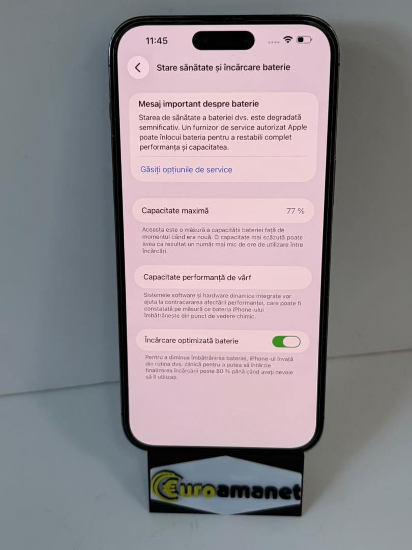 Telefon mobil Apple iPhone 14 Pro Max, 128GB, 5G, Deep Purple, 77% Baterie image 2