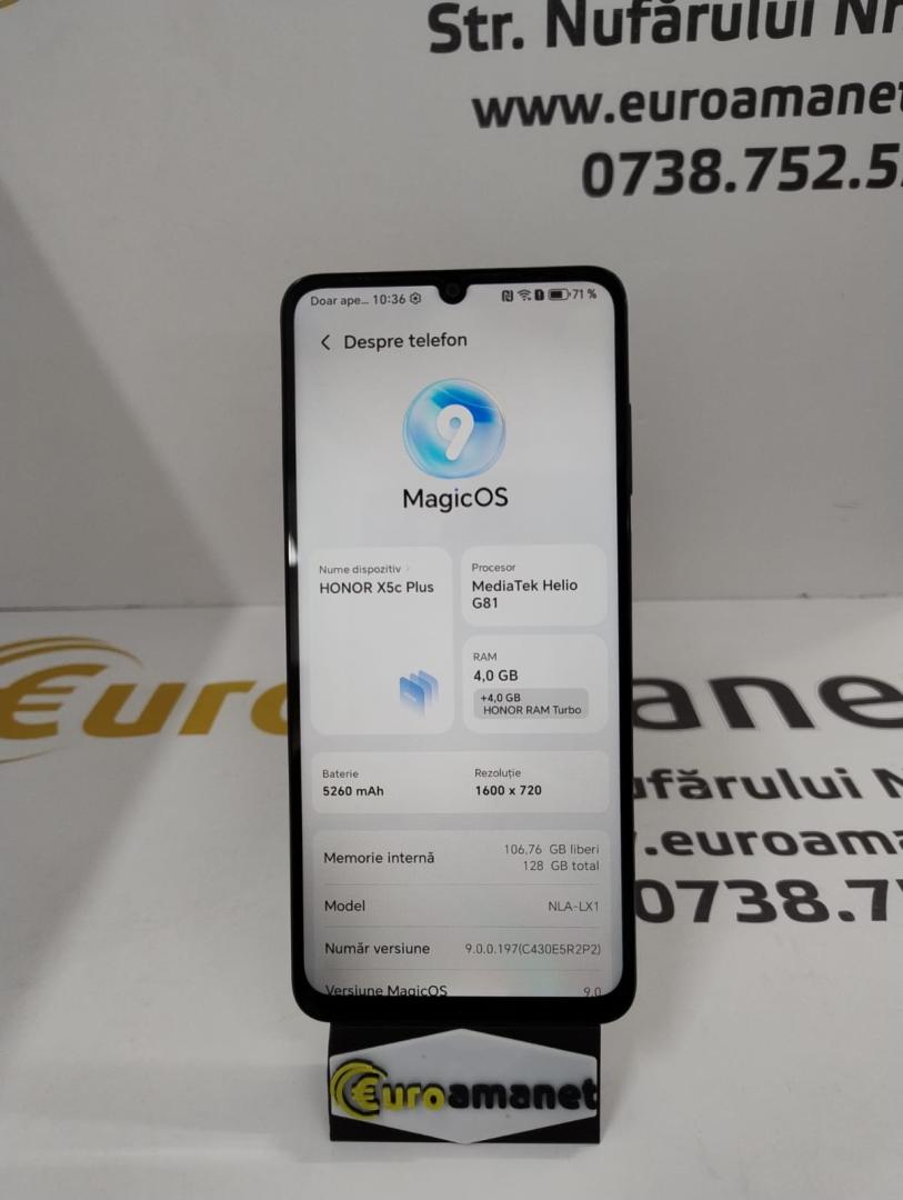 Telefon mobil Honor X5c Plus, 4GB RAM, 128GB, Midnight Black image 1
