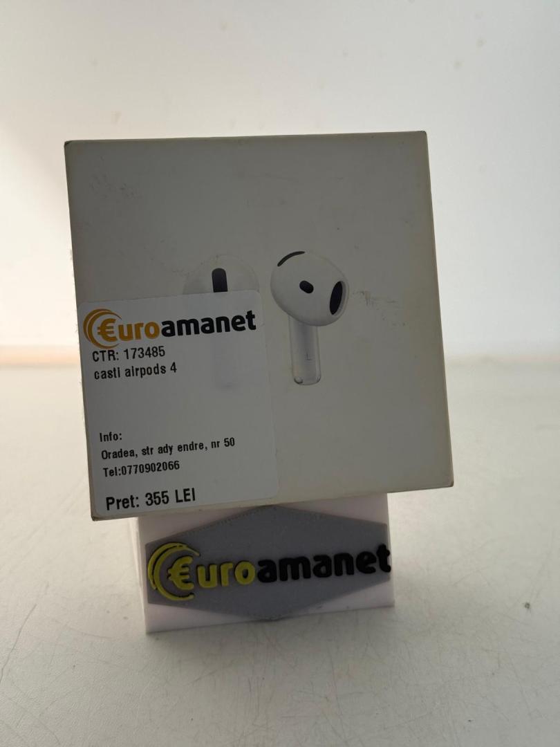 Casti Apple AirPods 4 image 1