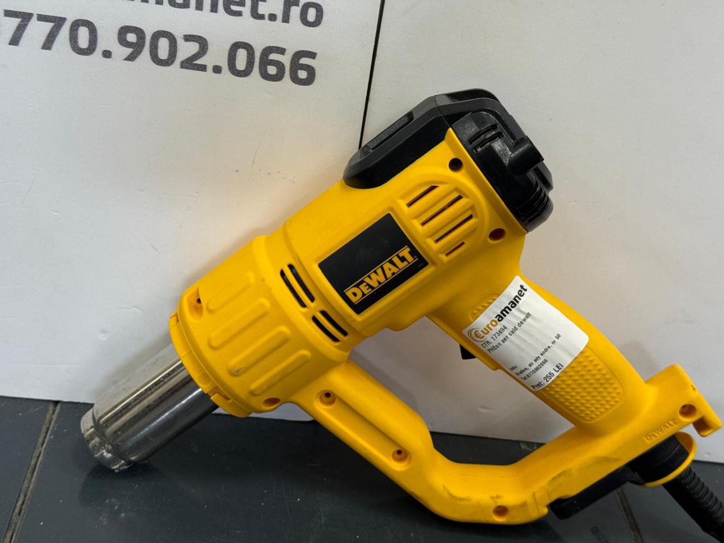 Pistol cu aer cald si LED digital Dewalt D26414-QS,2000 W image 1