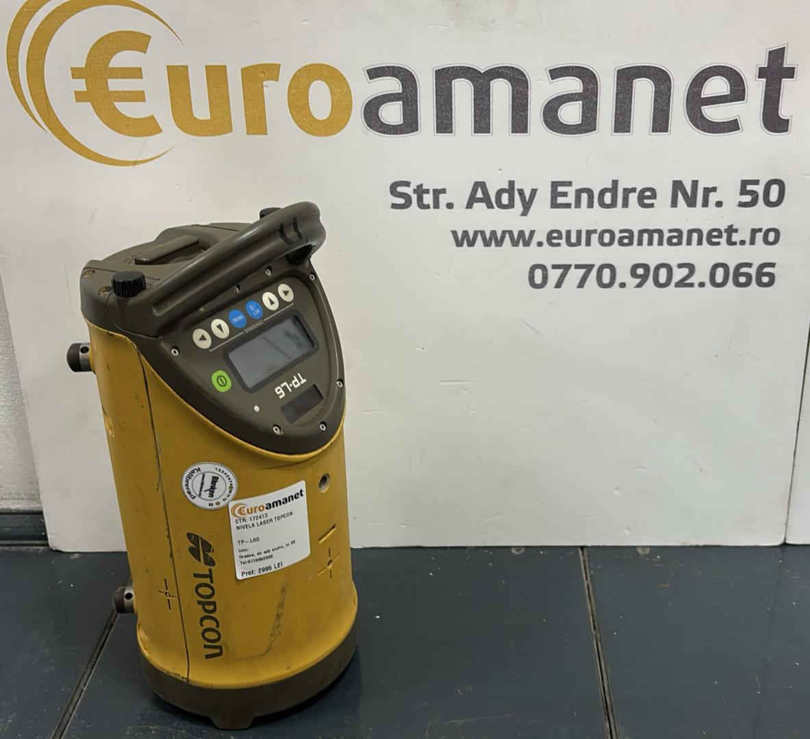 TOPCON TP-L6G Laser verde pentru conducte auto-centrare 200m image 1