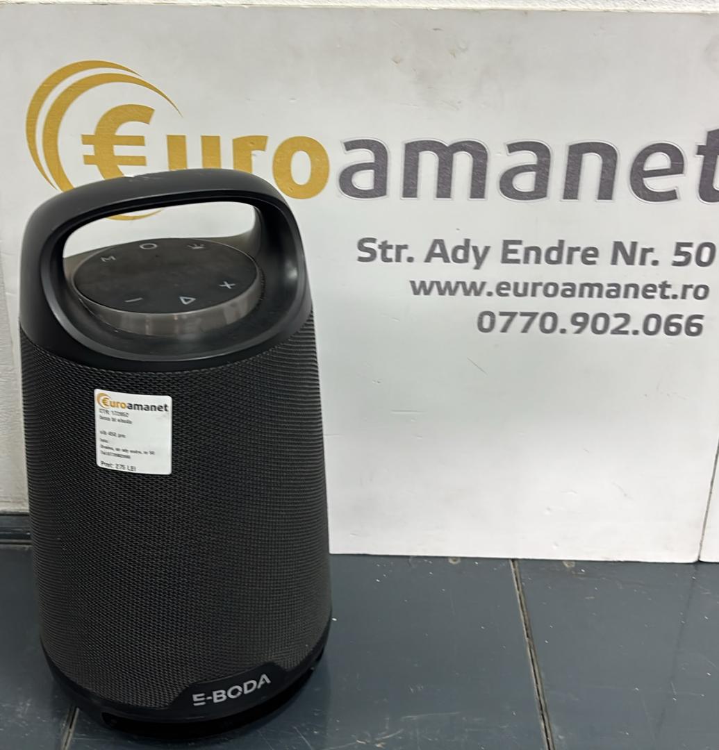 Boxa portabila E-BODA The Vibe 450 Pro, Bluetooth, negru