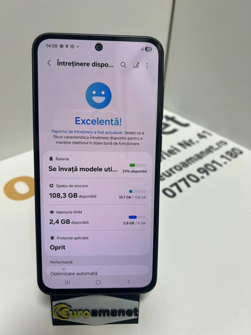 Telefon mobil Samsung Galaxy A36, Dual SIM, 8GB RAM, 128GB, 5G, Awesome Graphite