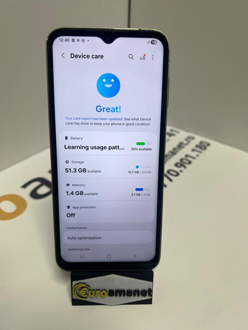 Telefon mobil Samsung Galaxy A14, Dual SIM, 4GB RAM, 128GB, 5G, Light Green