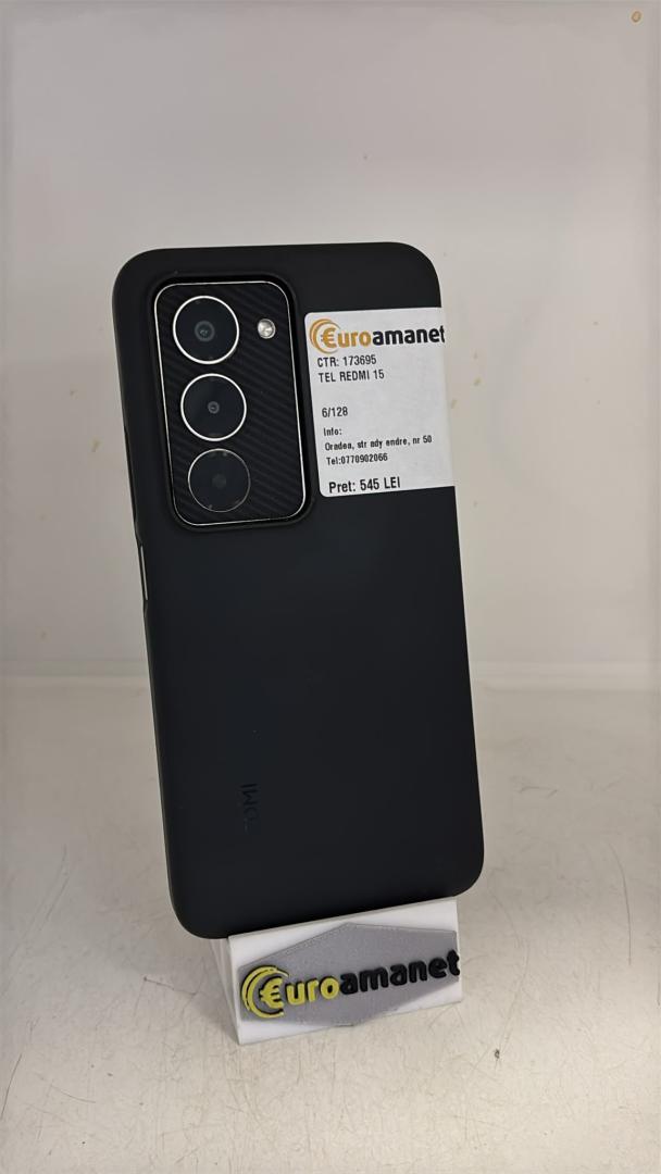 Telefon mobil Xiaomi Redmi 15, 6GB RAM, 128GB
