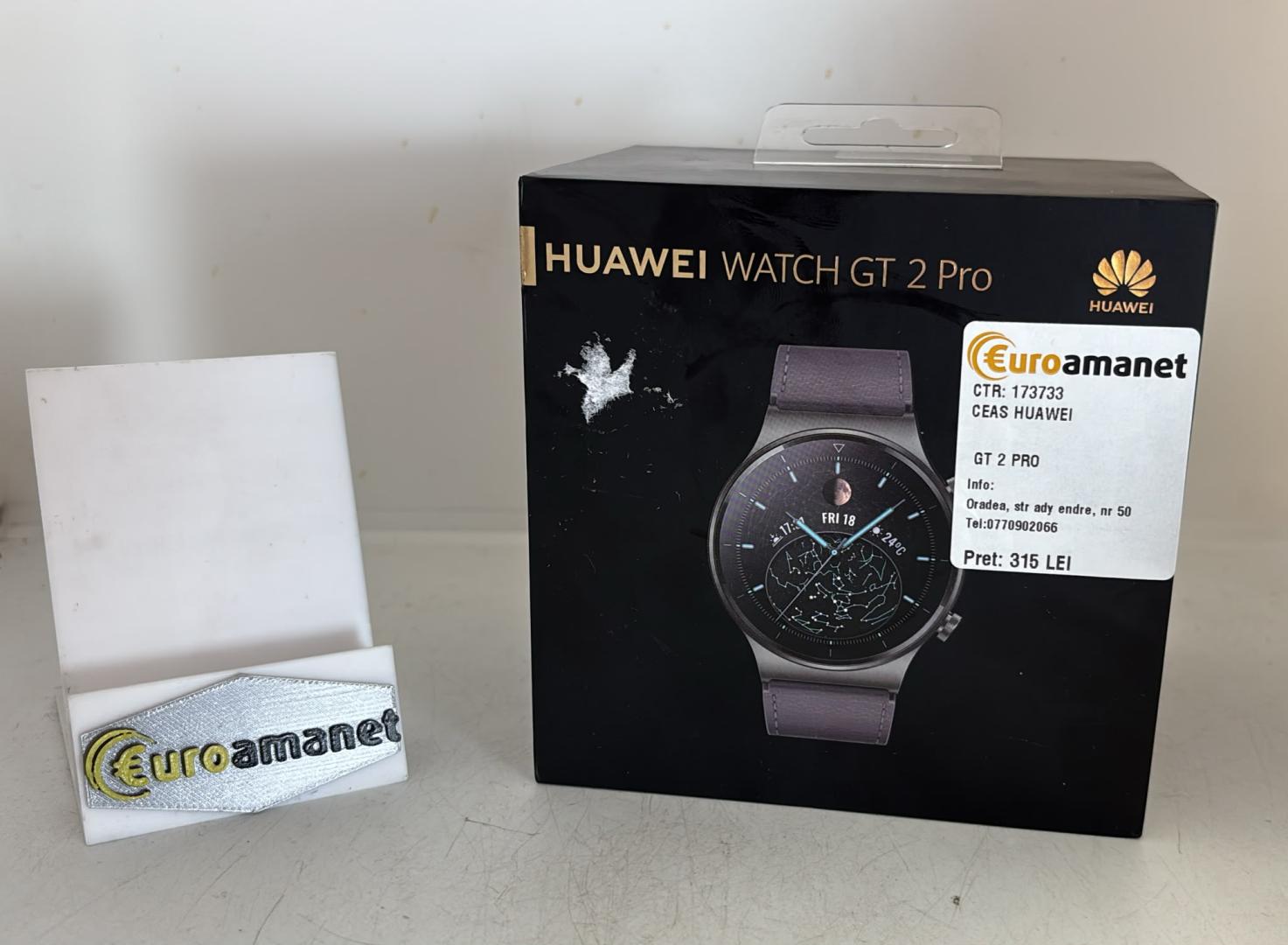 Smartwatch Huawei Watch GT 2 Pro, Night Black