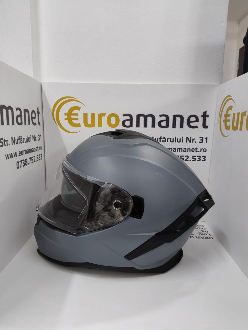 Casca integrala Wayscral pentru motocicleta, gri, marimea L image 1