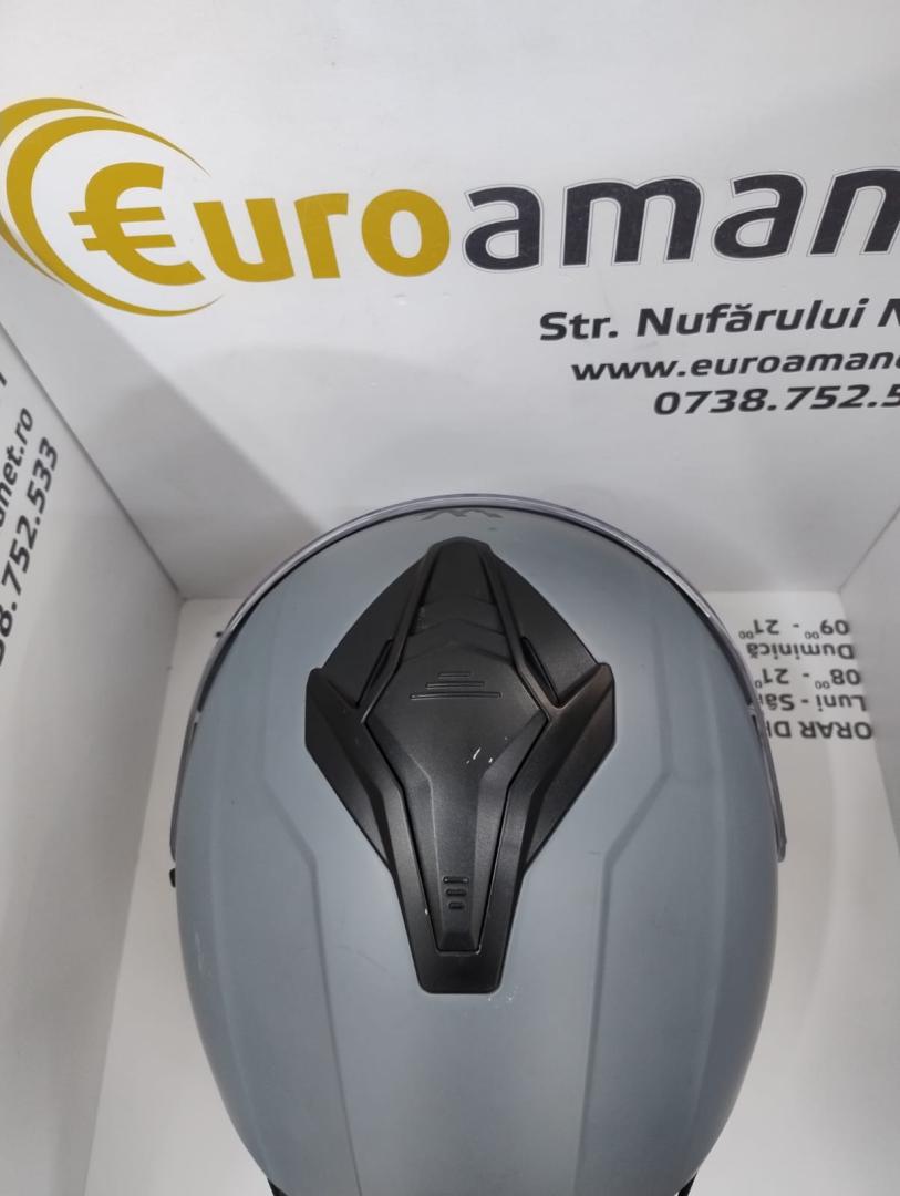 Casca integrala Wayscral pentru motocicleta, gri, marimea L image 4