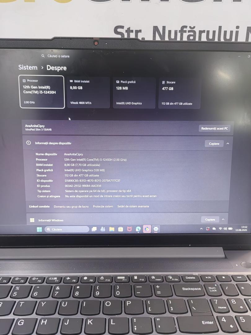 Laptop LENOVO IdeaPad Slim 3 15IAH8 image 2