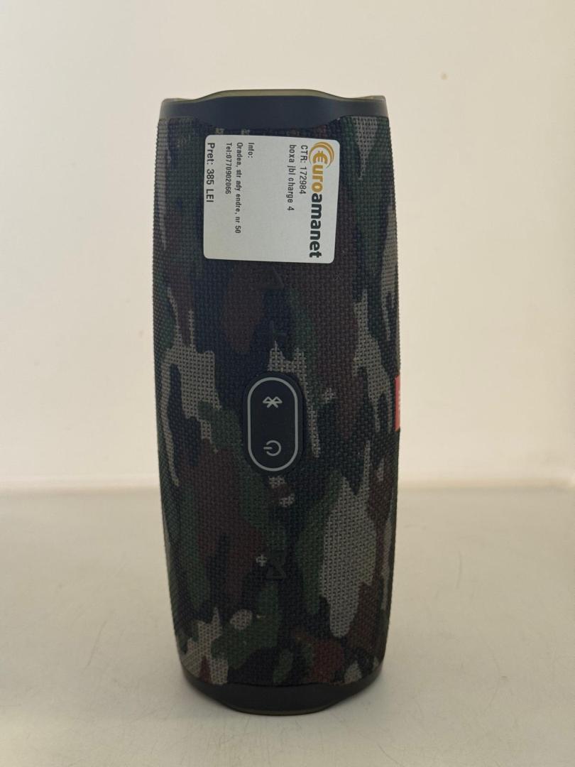Boxa portabila JBL Charge 4, Bluetooth, Powerbank, Bass Radiator, Waterproof image 1