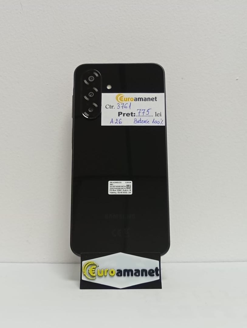 Telefon mobil Samsung Galaxy A26, Dual SIM, 6GB RAM, 128GB, 5G, Black image 4