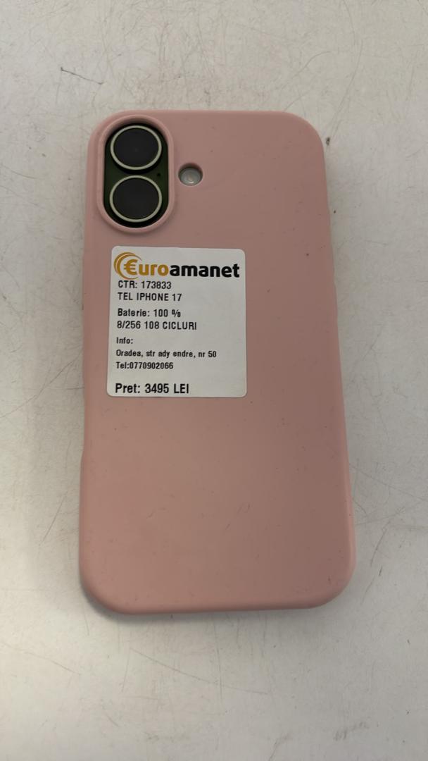 Telefon mobil Apple iPhone 17, 256GB, 5G, Sage image 2