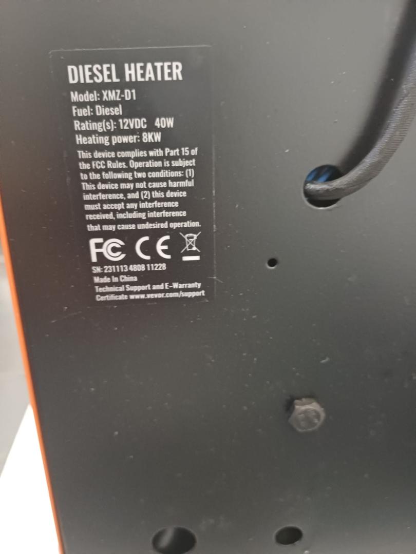 ncălzire diesel portabilă 8KW, vevor, cu control LCD image 3