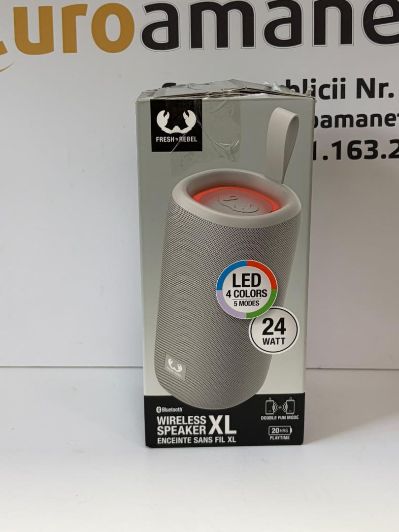 Boxa Portabila Bluetooth Fresh 'n Rebel Wireless Speaker XL, Autonomie 20h, 24W image 1