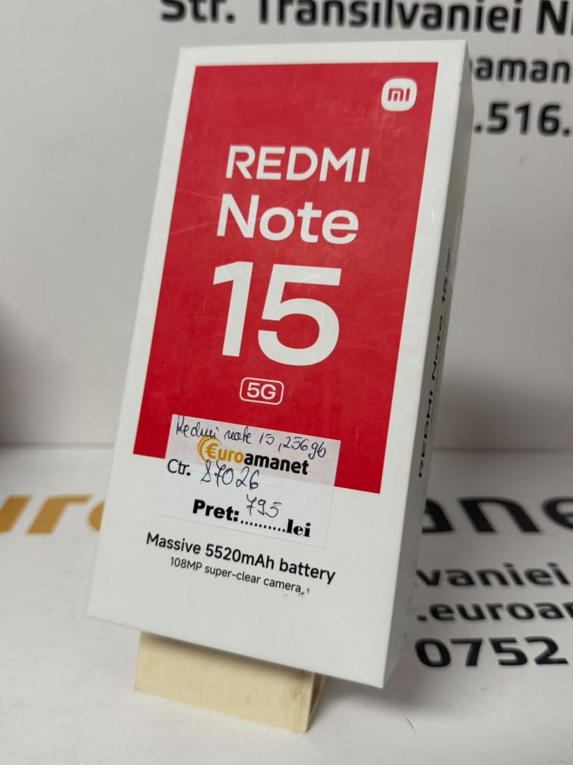 Telefon Mobil Xiaomi REDMI Note 15, 6GB RAM, 128GB image 1