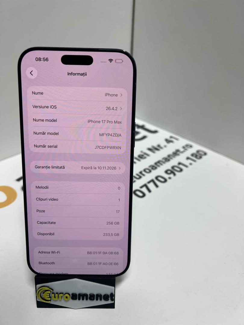 iphone 17 Promax 256 Gb 98% baterie 226 cicluri încărcare image 6