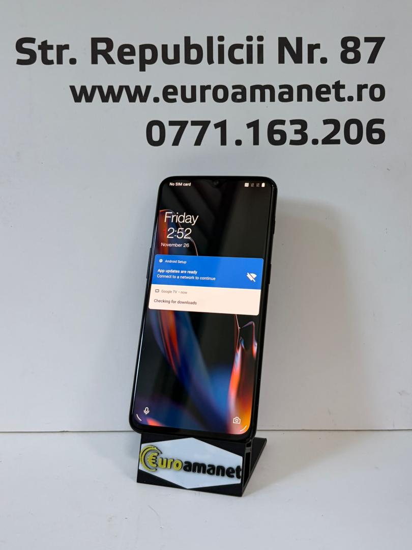 Telefon mobil OnePlus 6T, Dual SIM, 128GB, 6GB RAM, 4G, Mirror Black image 1