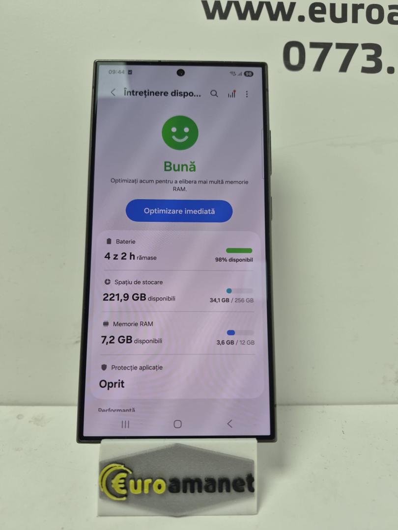 Telefon mobil Samsung Galaxy S24 Ultra, Dual SIM, 12GB RAM, 256GB, 5G, Titanium Black image 4