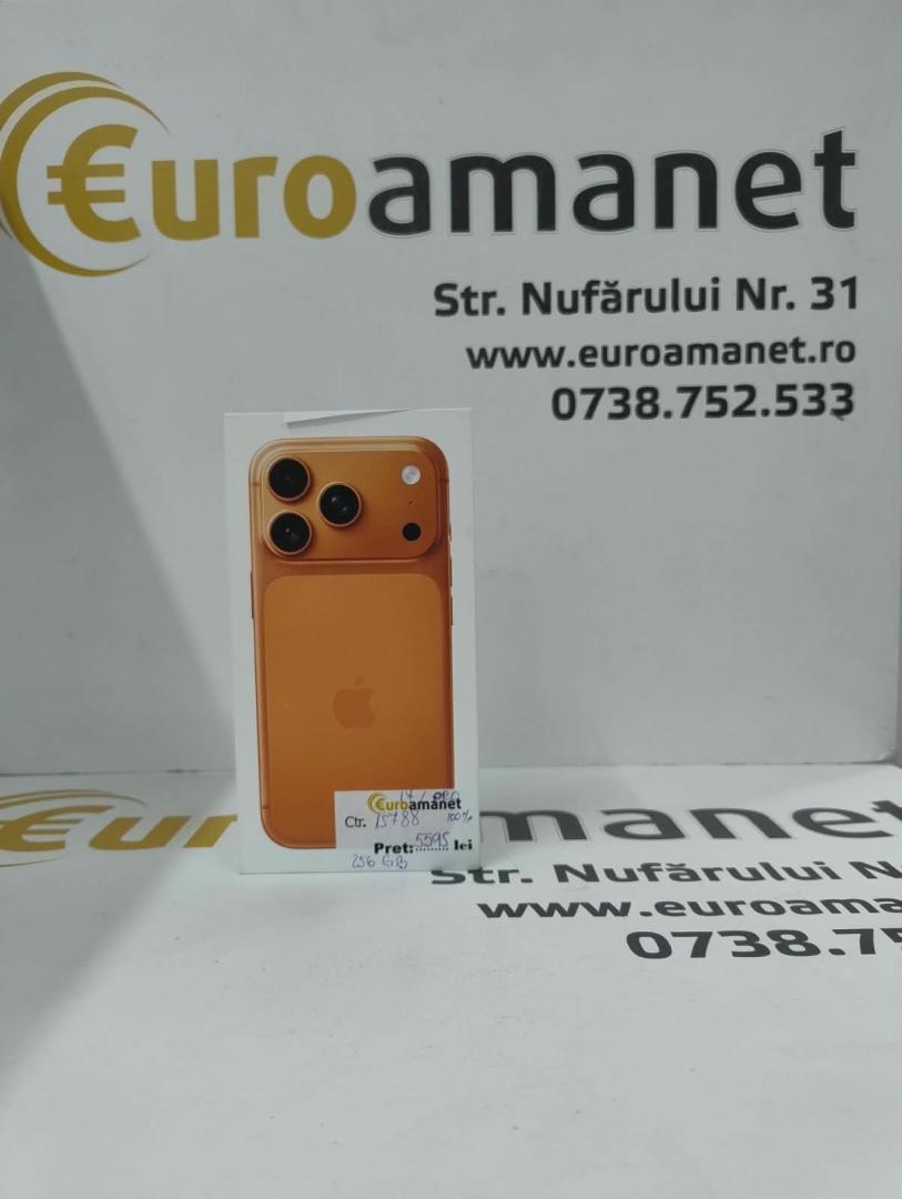 Telefon mobil Apple iPhone 17 Pro, 256GB, 5G, Cosmic Orange
