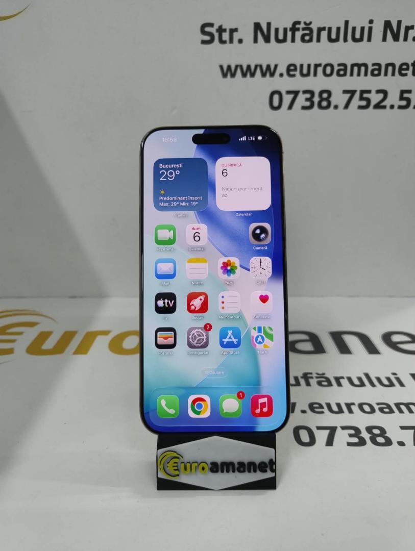 Telefon mobil Apple iPhone 16 Pro Max, 256GB, 5G, Desert Titanium image 2