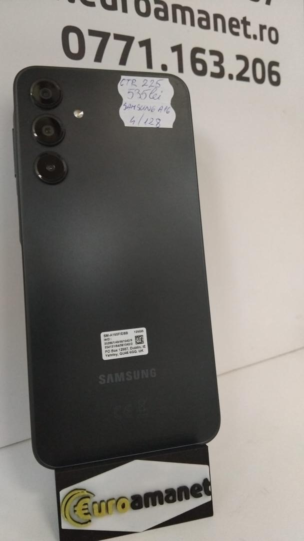 Telefon mobil Samsung Galaxy A16, Dual SIM, 128GB, 4GB RAM, 4G, Black image 2