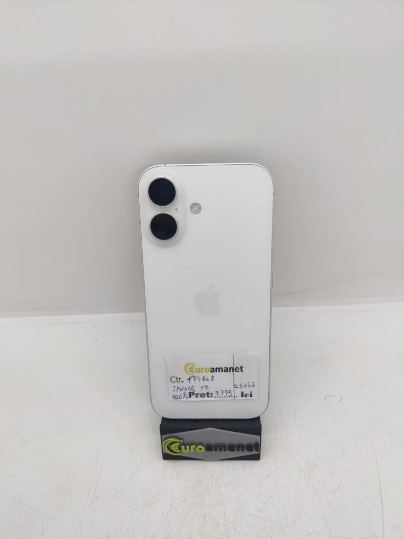 Telefon mobil Apple iPhone 17, 256GB, 5G, White