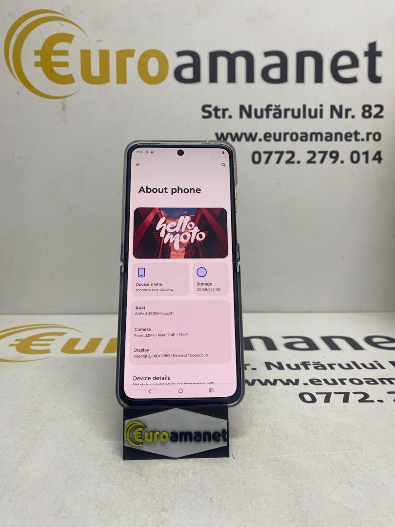 Telefon mobil Motorola razr 40 ultra, Dual SIM, 8GB RAM, 256GB image 2