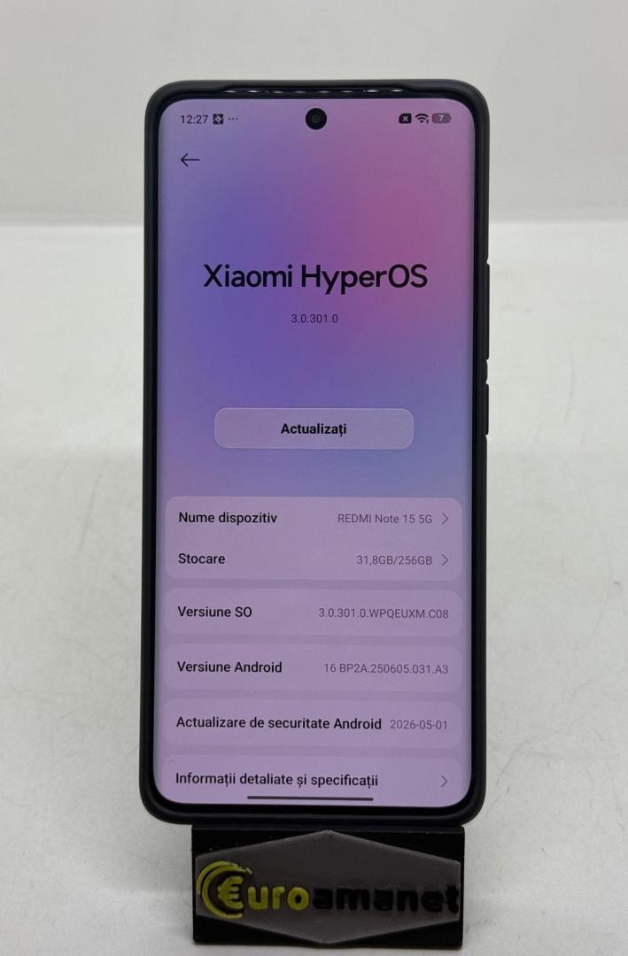 Telefon mobil Xiaomi Redmi Note 15, 8GB RAM, 256GB, 5G, Black image 3