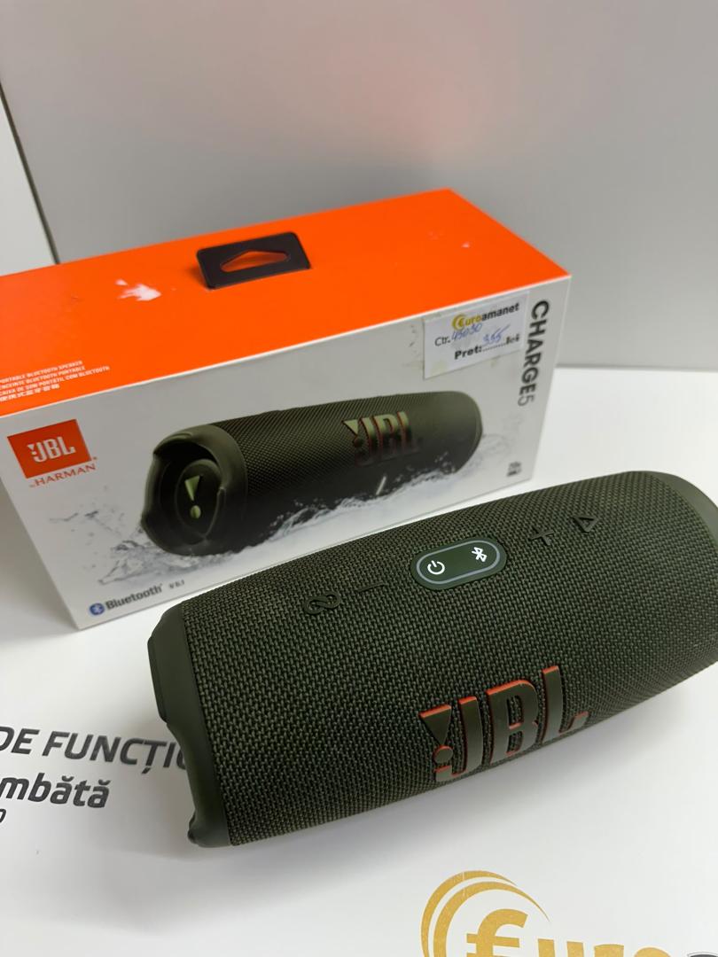 Boxa portabila JBL Charge 5, Bluetooth, Pro Sound, IP67, PartyBoost, Powerbank, Verde image 3