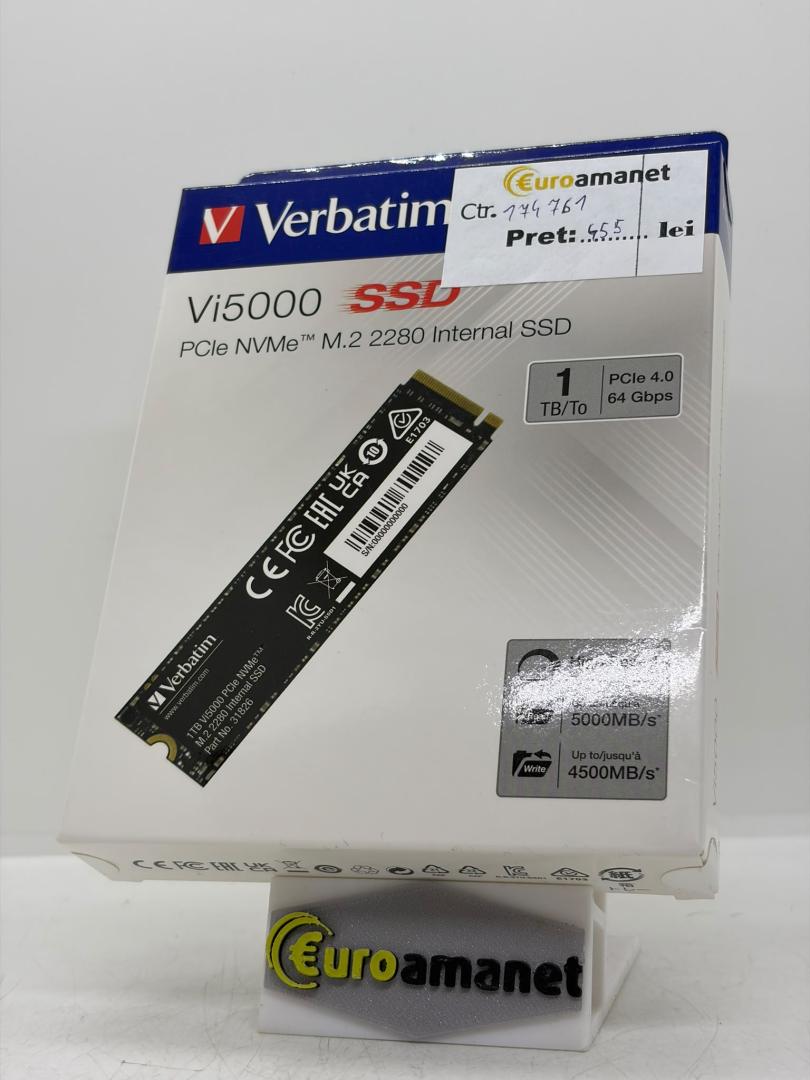 SSD Verbatim M.2 NVMe Vi5000, 1TB , PCIe Gen4