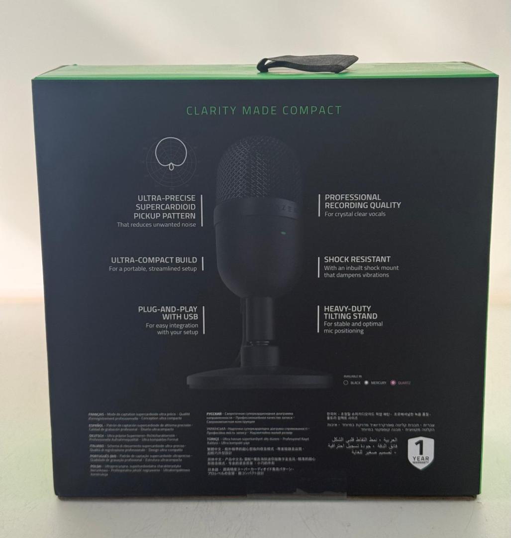 Microfon gaming Razer Seiren Mini, Negru image 1
