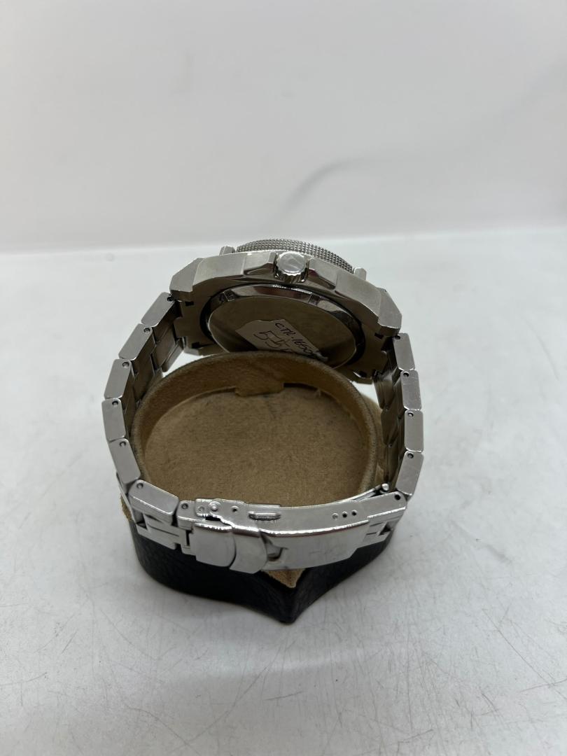 Ceas Bulova Precisionist Men C860942 Diver Date Silver Tone Quartz 45mm 7 3/4" image 4