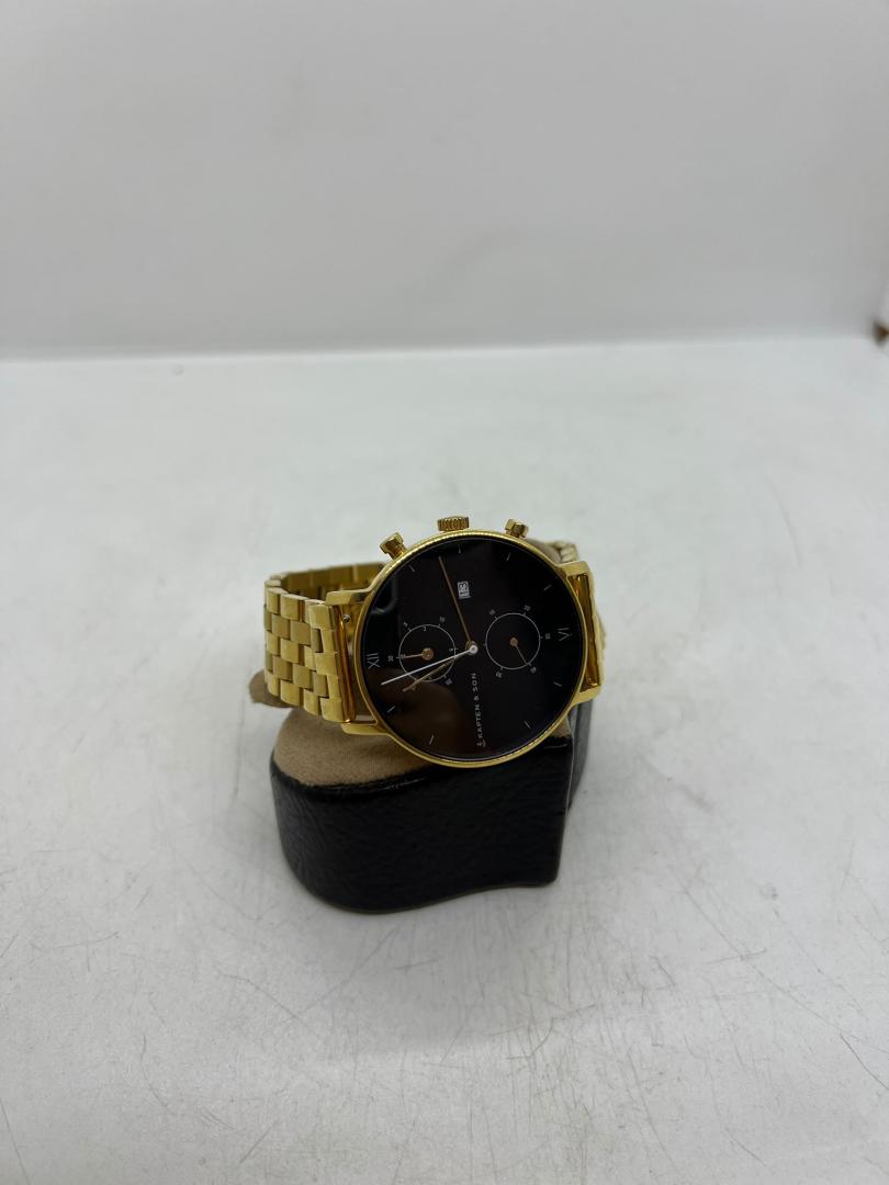 Ceas Kapten&Son Chrono Gold Black Steel image 1