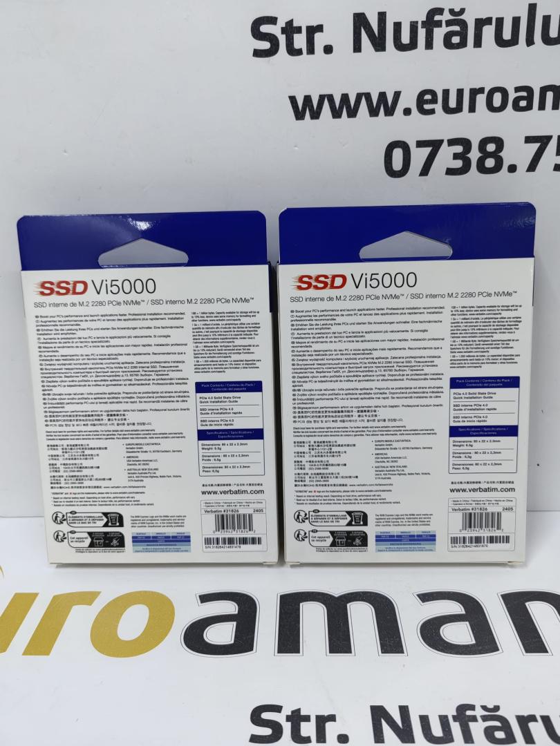 Solid-State Drive (SSD) VERBATIM Vi5000 PCIE4 NVME M.2 SSD 1TB image 1