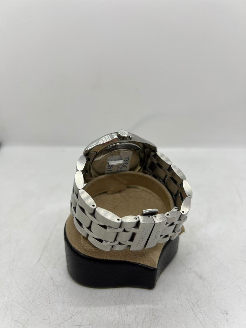 Ceas Tissot Couturier bărbătesc cu cadran alb, oțel inoxidabil, safir argintiu, 41 mm, T035410A image 4