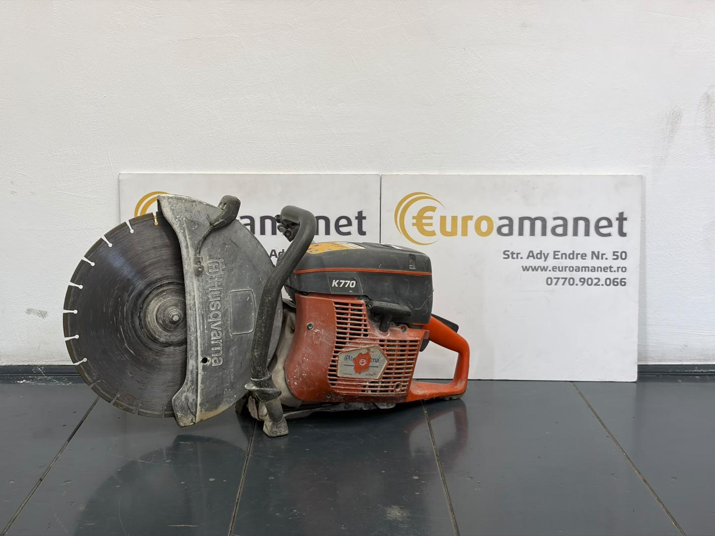 masina de debitat beton cu motor pe benzina Husqvarna K 770, Capacitate de taiere: 125, 3700 W, 2 timpi