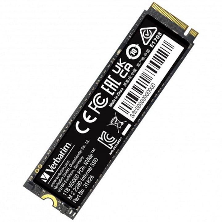 Solid-State Drive (SSD) VERBATIM Vi5000 PCIE4 NVME M.2 SSD 1TB image 1