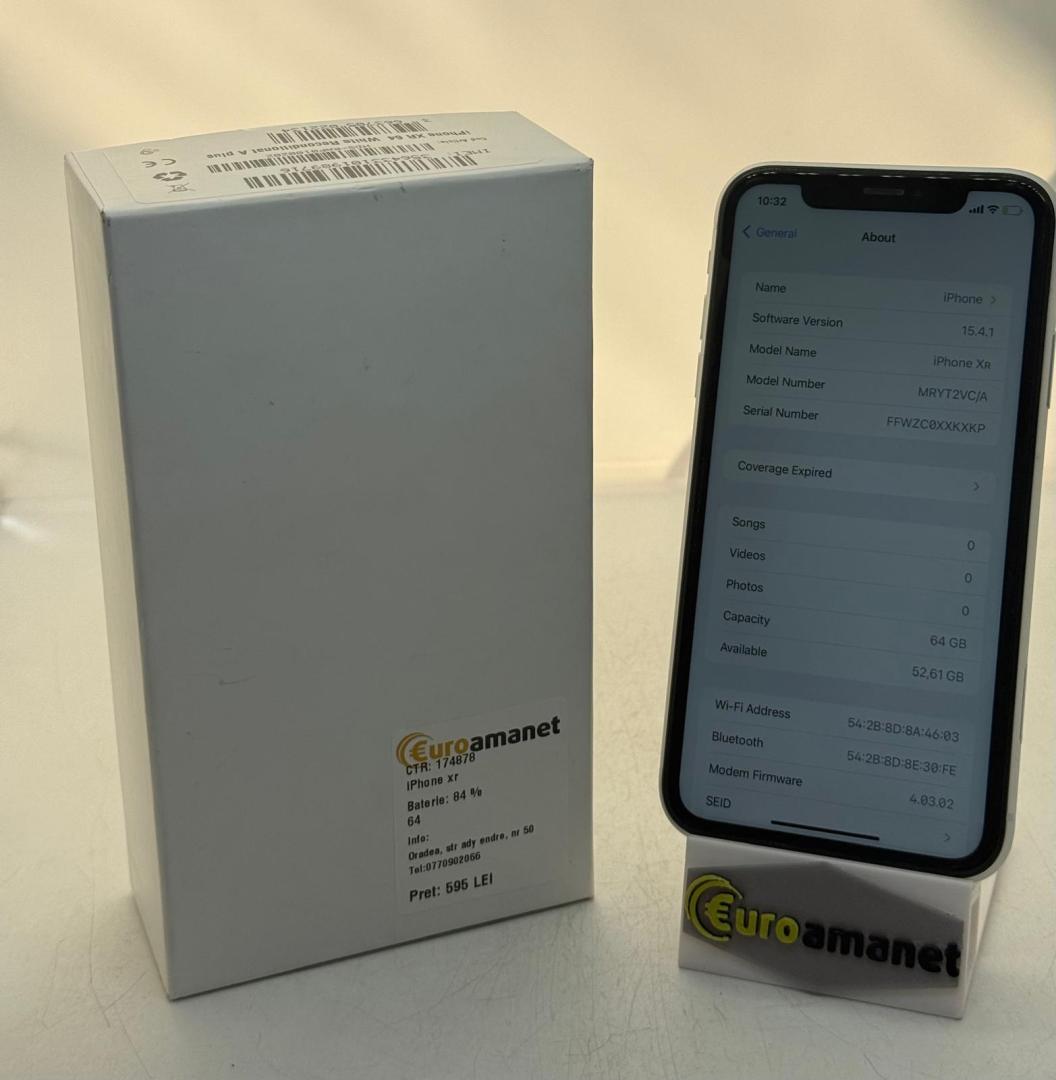 Telefon mobil Apple iPhone XR, 64GB, Bat 100% image 1