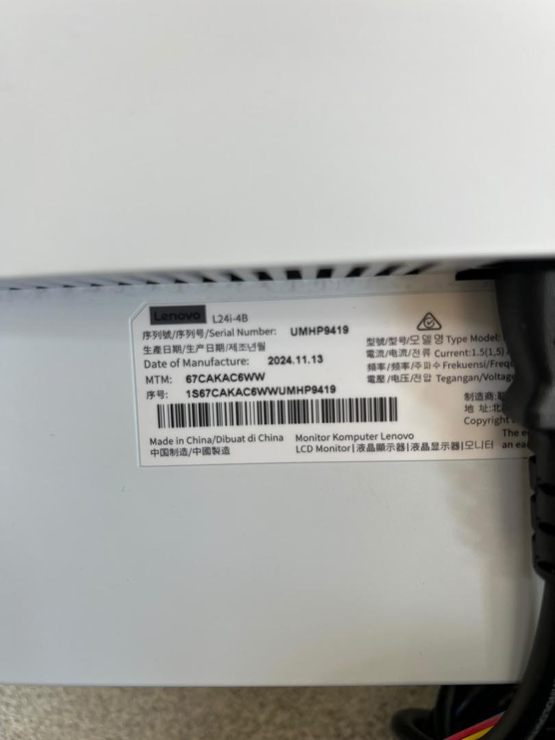Monitor LED IPS LENOVO L24i-4B, 24" image 1