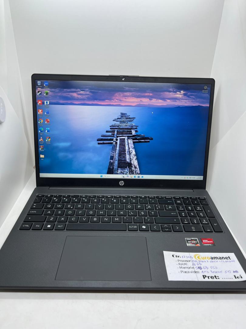 Laptop HP cu procesor AMD Ryzen 7 5825U pana la 4.5 GHz, 15.6" Full HD, 16GB, 512GB SSD, AMD Radeon Graphics, Dark Ash Silver