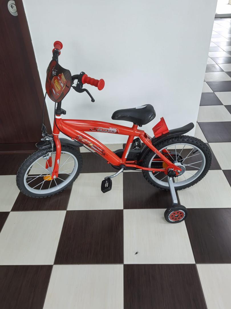 Bicicleta copii Disney, Huffy, Otel, Rosu, 16 inch image 1