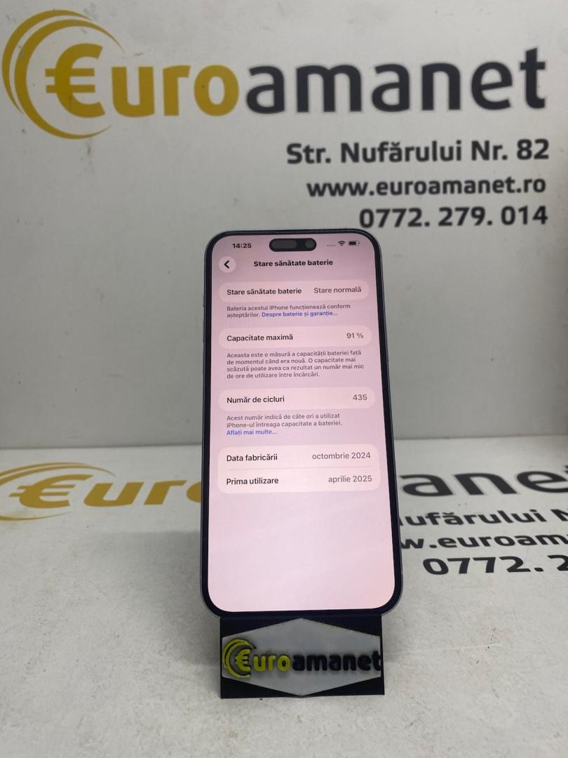 Telefon mobil Apple iPhone 15 Plus, 128GB, baterie 91% image 3
