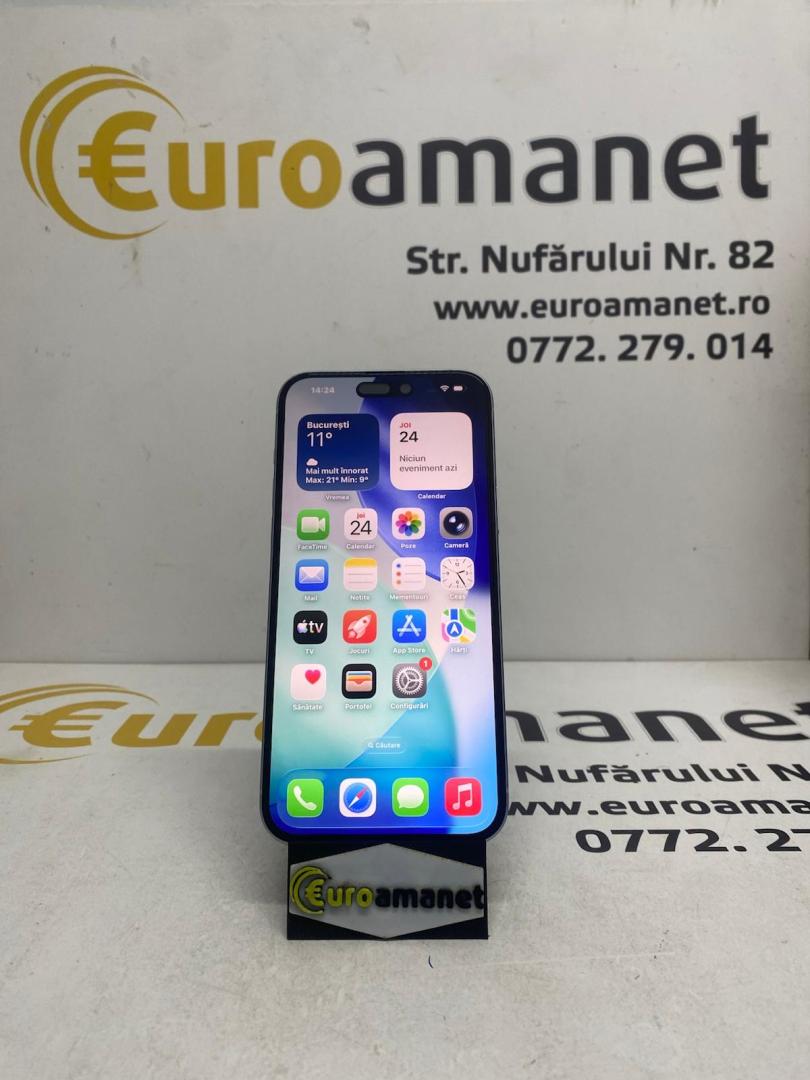 Telefon mobil Apple iPhone 15 Plus, 128GB, baterie 91%
