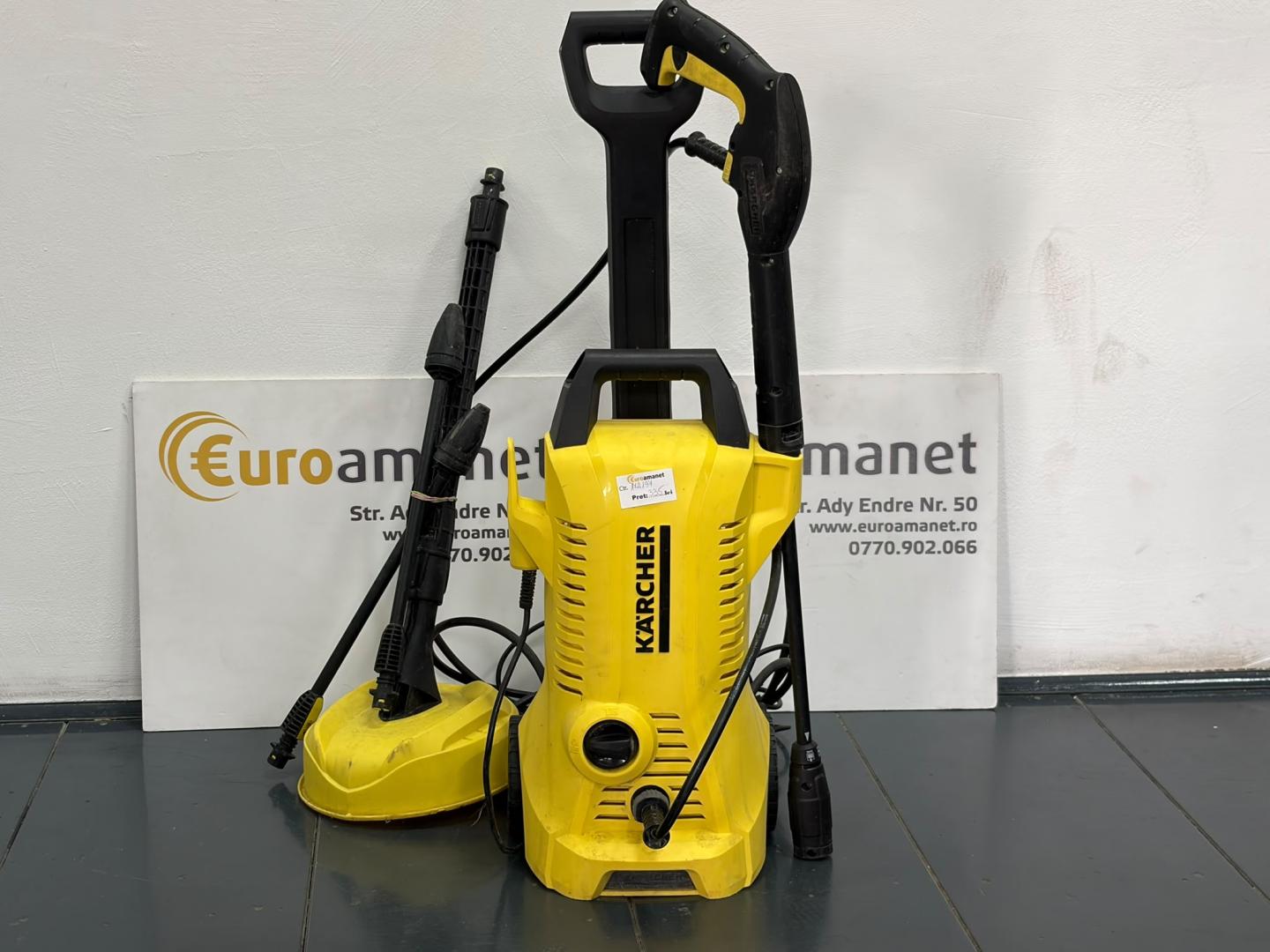 Aparat de spalat cu presiune, Karcher K2 Power Control, 1400 W, 110 bari, 360 l/h, furtun 5 m