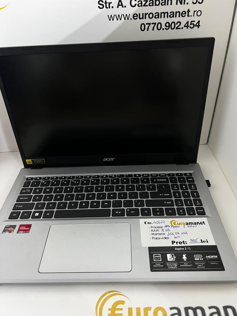 Laptop ACER Aspire 3, 15.6", AMD Ryzen 5 7520U image 2
