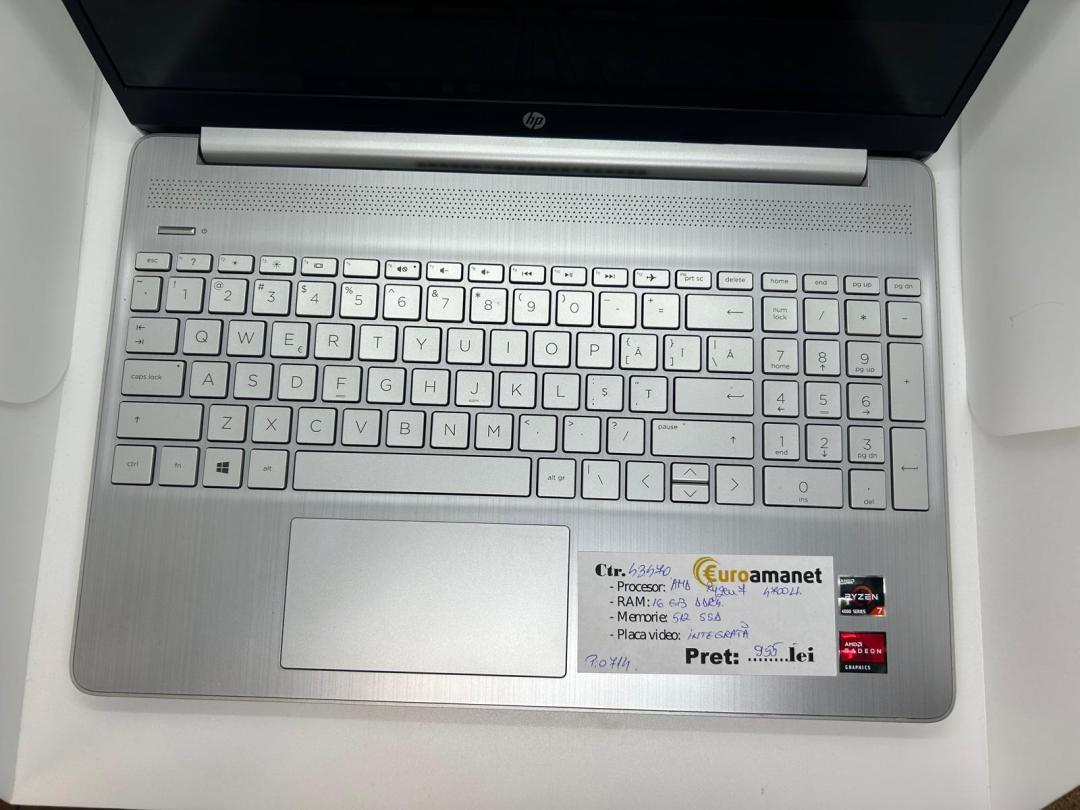 Laptop HP 15s-eq1035nq Ryzen 7 4700U, 15.6", Full HD, 16GB, 512GB SSD image 1