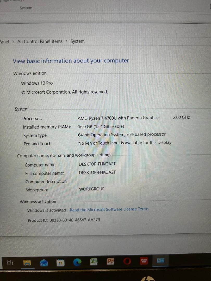 Laptop HP 15s-eq1035nq Ryzen 7 4700U, 15.6", Full HD, 16GB, 512GB SSD image 5