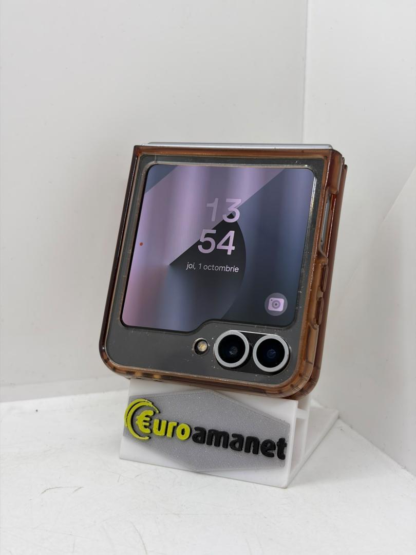 Telefon mobil Samsung Galaxy Z Flip6, 12GB RAM, 256GB, 5G, Silver Shadow image 1